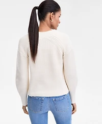 I.n.c. International Concepts Women's Directional Ribbed Sweater, Macy's Exclusive