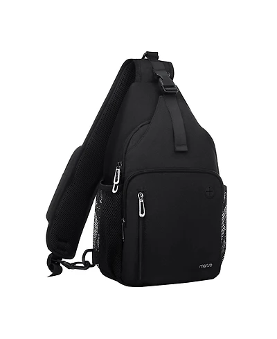 Mosiso Sling Backpack with Usb Charging Port - Crossbody Travel Hiking Daypack for Men/Women, Water-Resistant Chest Bag with Anti-Theft Design