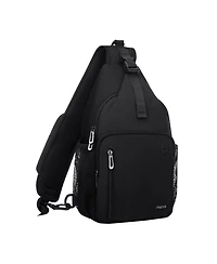 Mosiso Sling Backpack with Usb Charging Port - Crossbody Travel Hiking Daypack for Men/Women, Water-Resistant Chest Bag with Anti-Theft Design