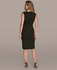 Donna Karan New York Women's Crepe Midi Dress