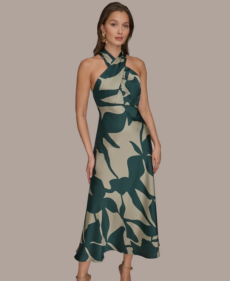 Donna Karan New York Women's Halter Neck Maxi Dress