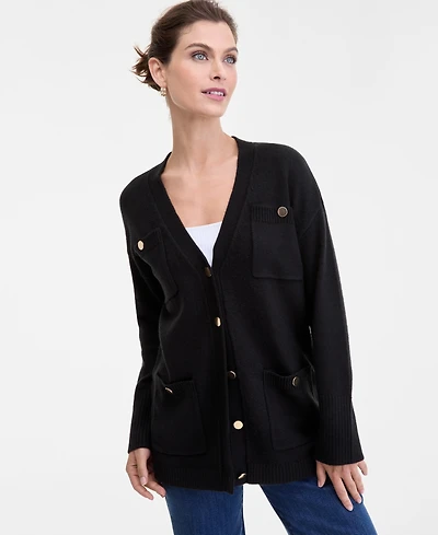 I.n.c. International Concepts Women's Pocket Cardigan, Macy's Exclusive