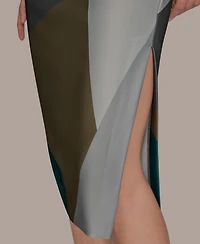 Donna Karan New York Women's Boat Neck Dress