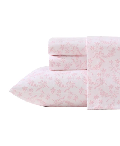 Laura Ashley Cotton Percale -Pc. Sheet Set