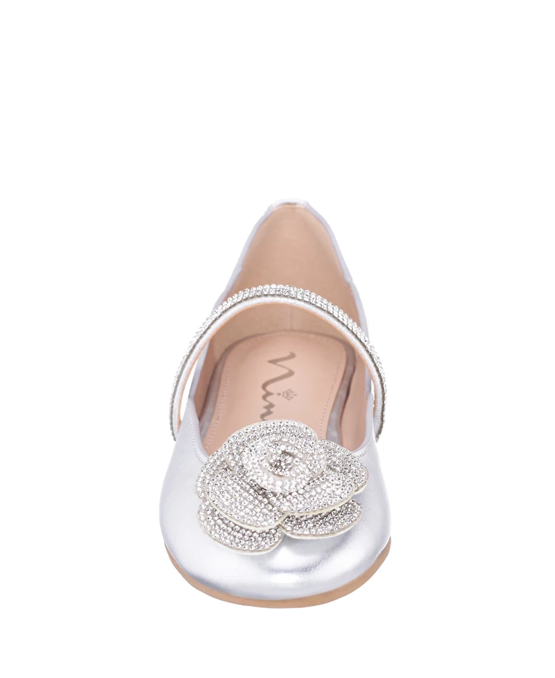 Nina Big Girls Ballet Round Toe Dress Shoe