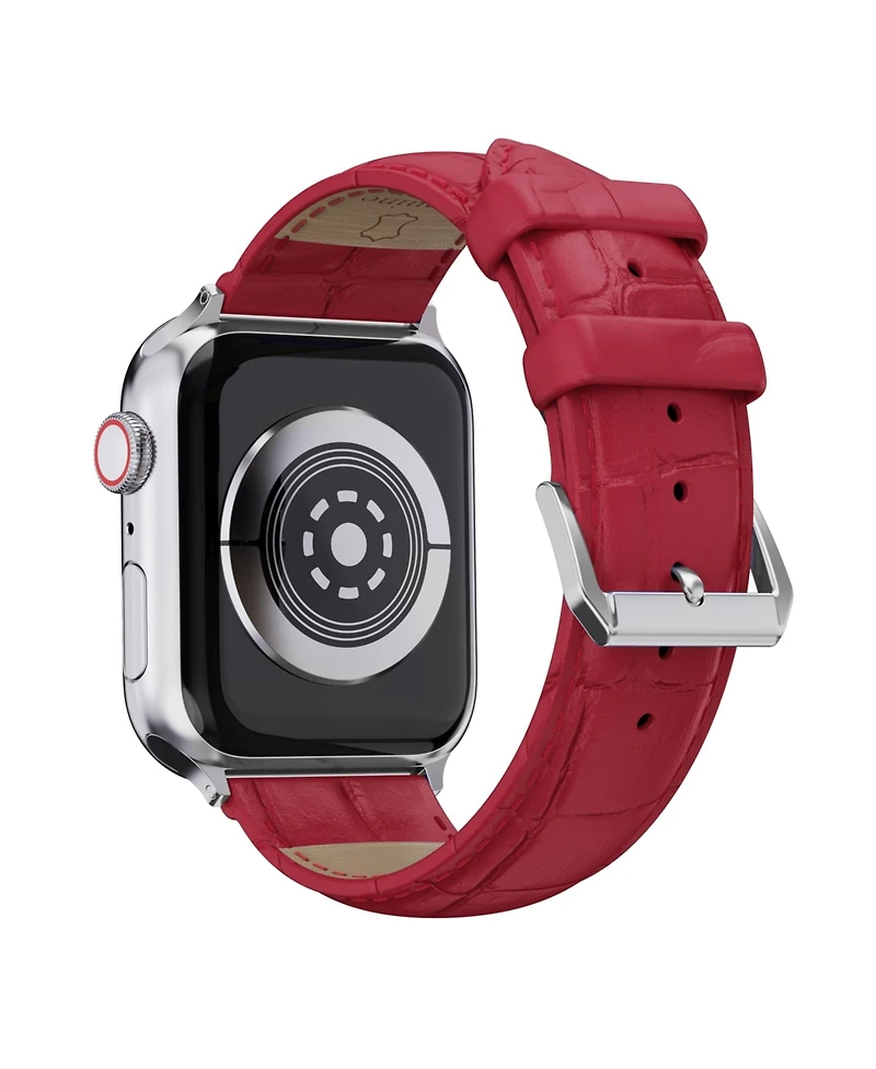 Waloo Crocodile Texture Leather Replacement Band for Apple Watch