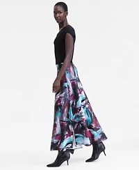 I.n.c. International Concepts Women's Printed Satin Slip Skirt, Macy's Exclusive