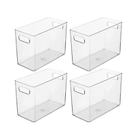 iDesign Pantry Storage Bin with Handles - Set of 4 - Clear - Made in Usa
