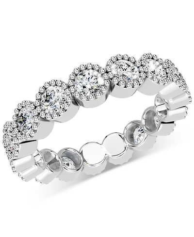 Diamond Milgrain Frame Eternity Band (2 ct. t.w.) Platinum or 14k Gold