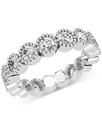 Diamond Milgrain Frame Eternity Band (2 ct. t.w.) Platinum or 14k Gold