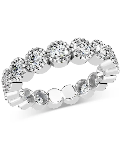 Diamond Milgrain Frame Eternity Band (2 ct. t.w.) Platinum or 14k Gold