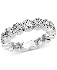 Diamond Milgrain Frame Eternity Band (2 ct. t.w.) Platinum or 14k Gold