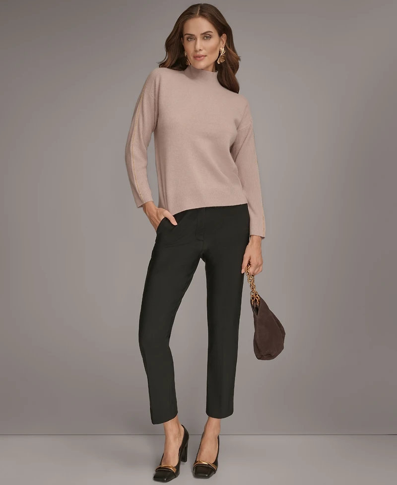 Donna Karan New York Women's Mock Neck Cashmere Sweater