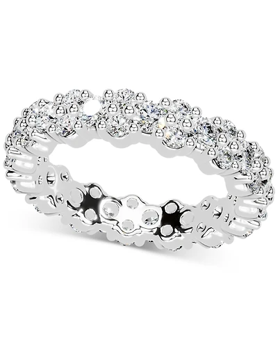 Diamond Cluster Eternity Band (2 ct. t.w.) Platinum or 14k Gold