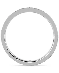 Diamond Studded Textured Band (1/4 ct. t.w.) Platinum or 14k Gold