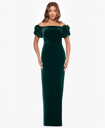 Xscape Women's Petite Sleeveless Maxi Dress