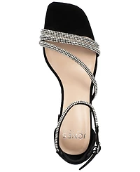 Jones New York Women's Ealton Block Heel Embellished Evening Sandals