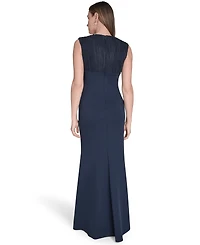 Jessica Howard Petite Sleeveless V-neck Dress