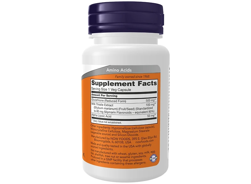 Now Foods Glutathione ,500 mg ,120 Veg Caps