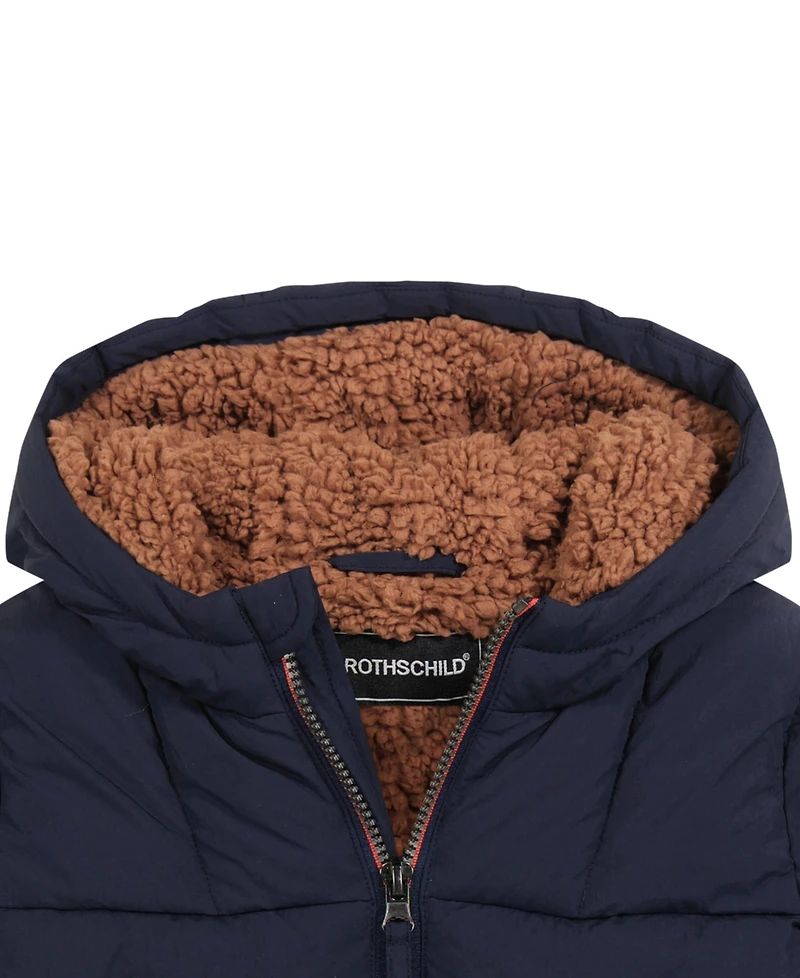 S Rothschild & Co Baby Boys Sherpa Lined Puffer Jacket
