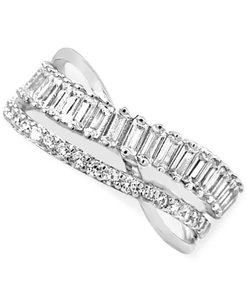 Giani Bernini Cubic Zirconia Double Row Ring, Created for Macy's