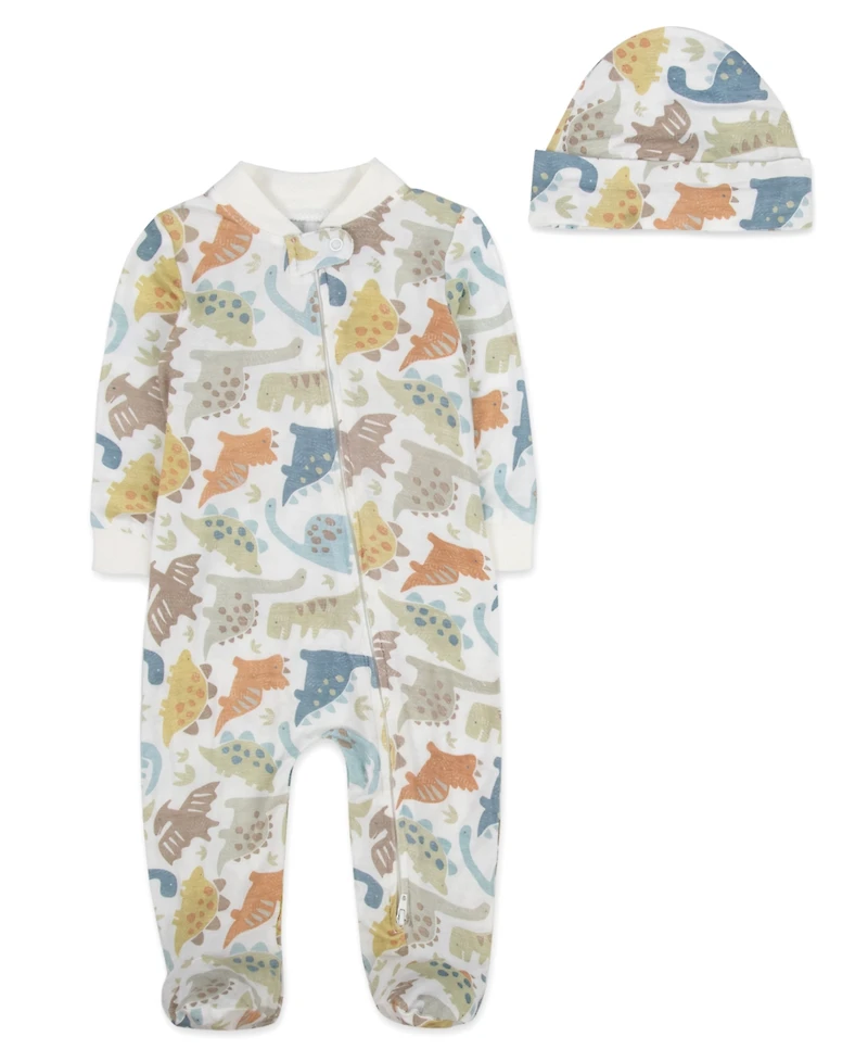 Baby Essentials Boys 4-Piece Dinosaur Layette Set