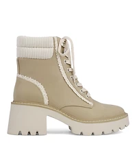 Mia Women's Nakoma Block Heel Lace-Up Ankle Booties