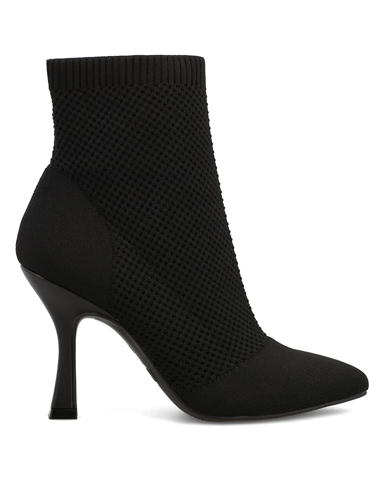 Mia Women's Pamilla Pointed Toe Knit Dress Booties