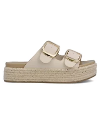 Mia Women's Shai Double Buckle Slip-On Slide Sandals