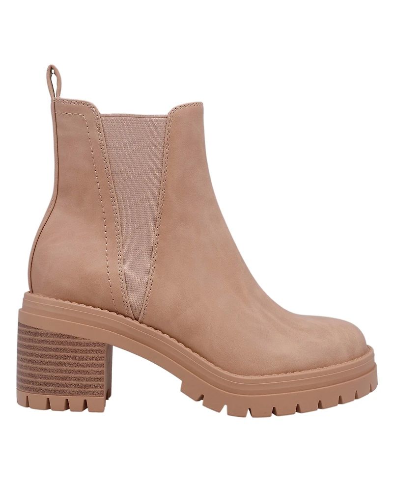 Mia Women's Adea Chelsea Lug Sole Booties