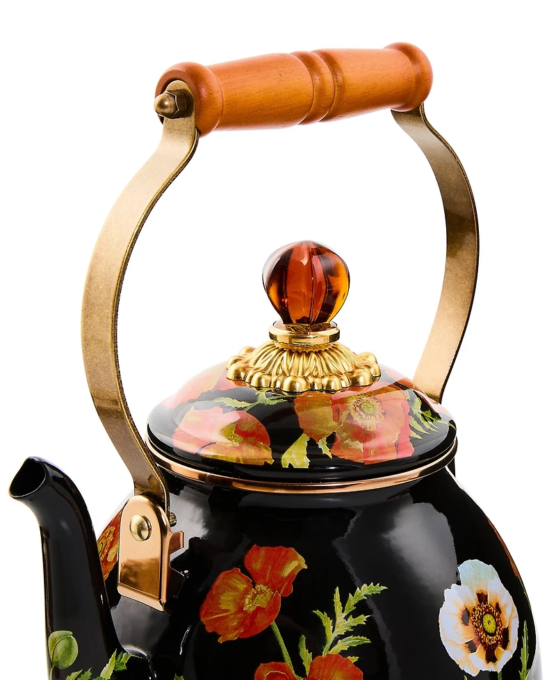 MacKenzie-Childs Poppy Enameled 2-Quart Tea Kettle
