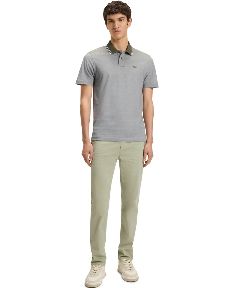 Boss by Hugo Boss Men's Oxford-Pique Cotton Relaxed-Fit Polo Shirt