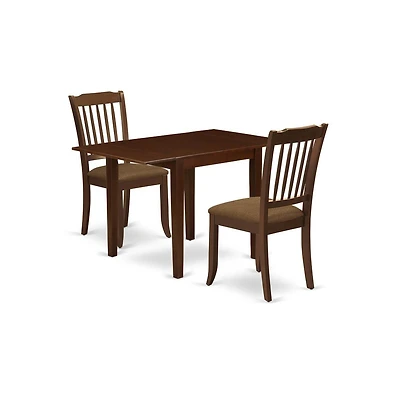 East West Furniture Dining Room Set Mahogany