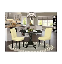 East West Furniture Dining Room Set Black