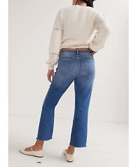 Hatch Collection the Under Bump Crop Maternity Jean