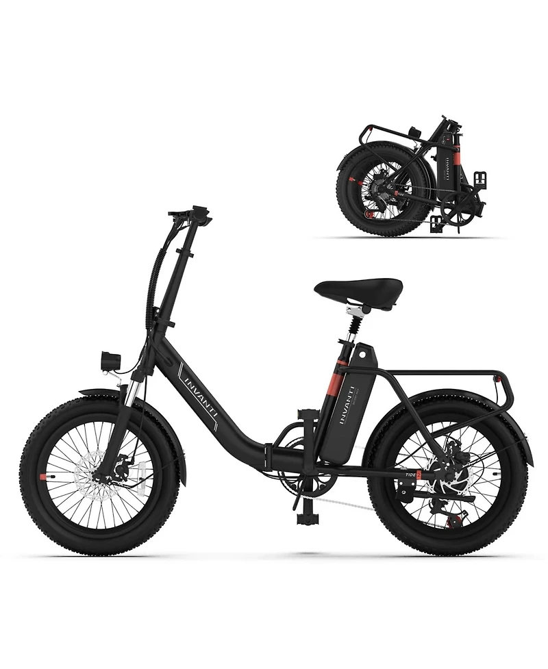 5th Wheel Tide 2 500W Folding Utility Electric Bike - Black