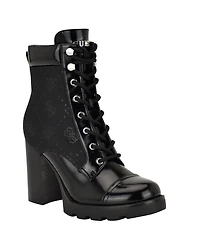 Guess Women's Nellsan High Block Heel Hiker Booties
