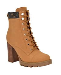 Guess Women's Nellsan High Block Heel Hiker Booties