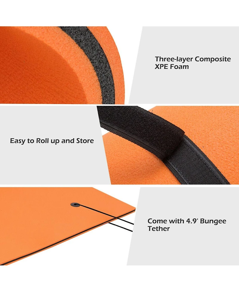 3-Layer Water Floating Pad for Recreation and Relaxing in Pools