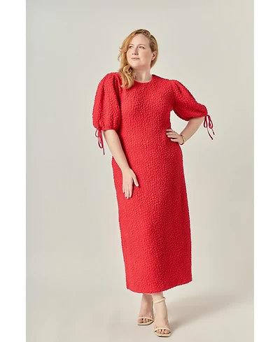 English Factory Women's Smocked Midi Dress