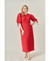 English Factory Women's Smocked Midi Dress