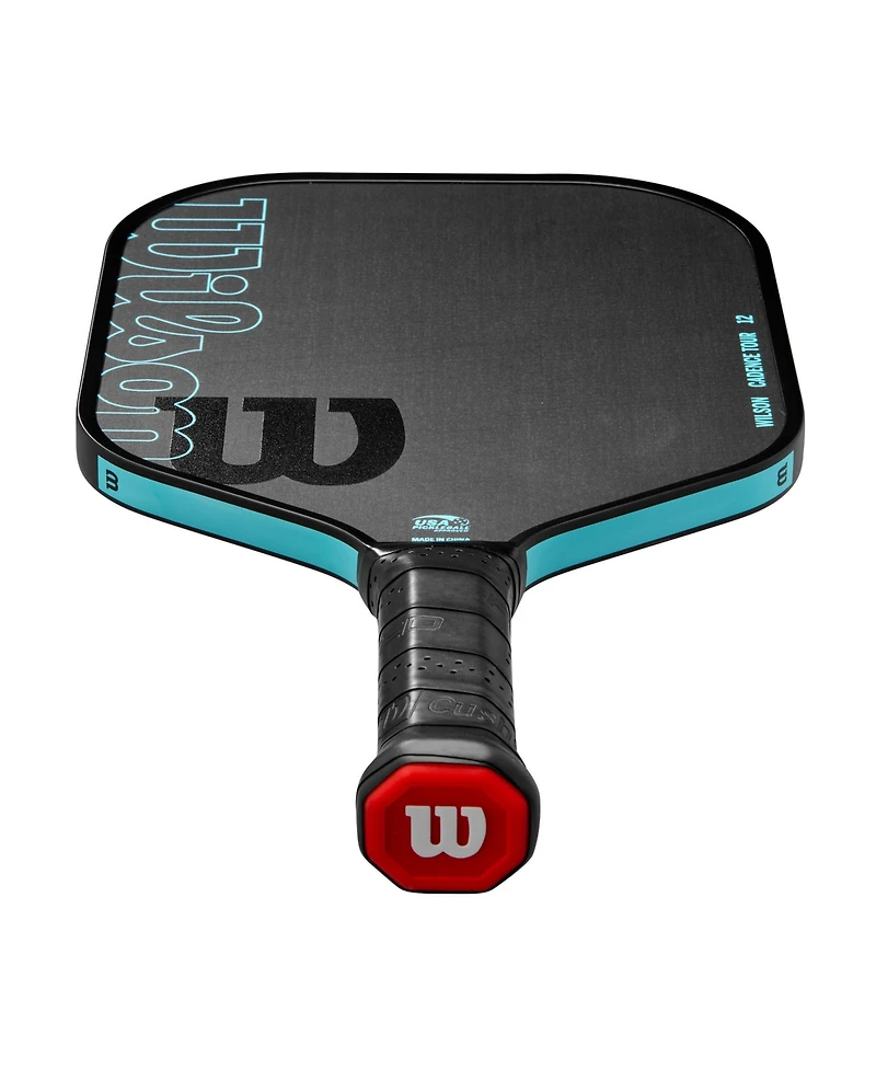 Wilson Cadence Tour 12 Pickleball Paddle - Black/Lt Blue / 4 1/4 / 8.1 Oz