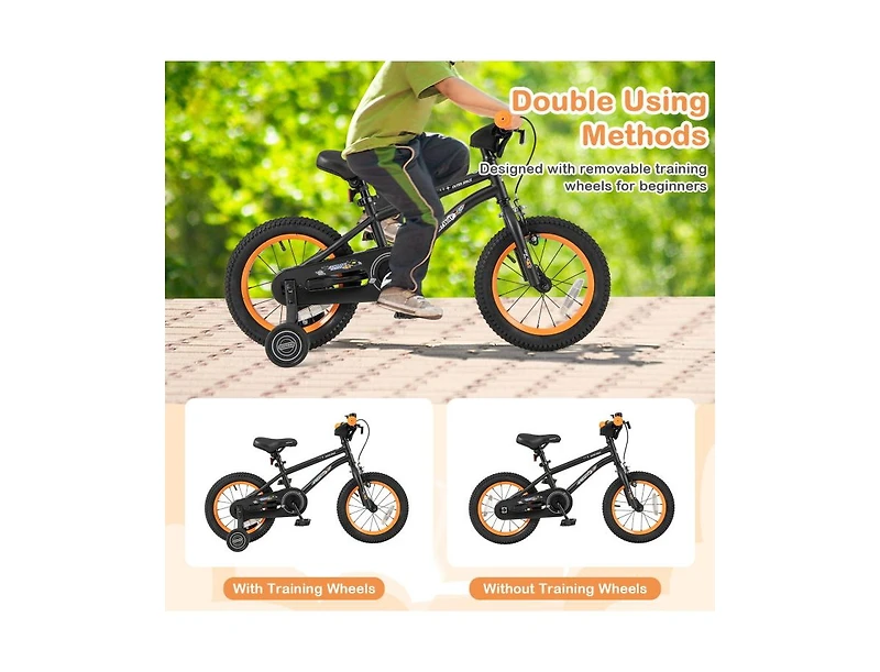 Akiudex Kids Bike with Adjustable Seat, Hand & Coaster Brake
