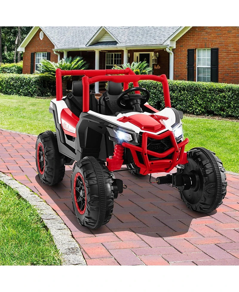 Akiudex 24V 2-Seater Ride-On Utv with Remote Control and Music