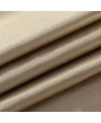 Kate Aurora Ultra Lux Faux Silk Regency Crinkle Rod Pocket Semi Sheer Crystal Beaded Window Valance - 57 in. W x 37 L, White