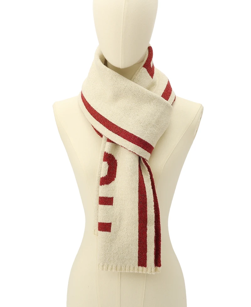 Hunter Metallic Rib Logo Scarf