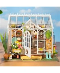 Robotime Dreamy Garden House Diy Miniature House Kit Christmas Birthday Gifts for Boys & Girls, Multicolored, 9.6"7.5"7.5"