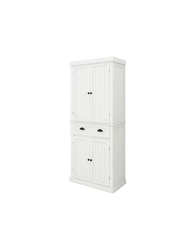 Casainc 71" Freestanding Kitchen Pantry Cabinet With 4 Doors, Drawer and Adjustable Shelves