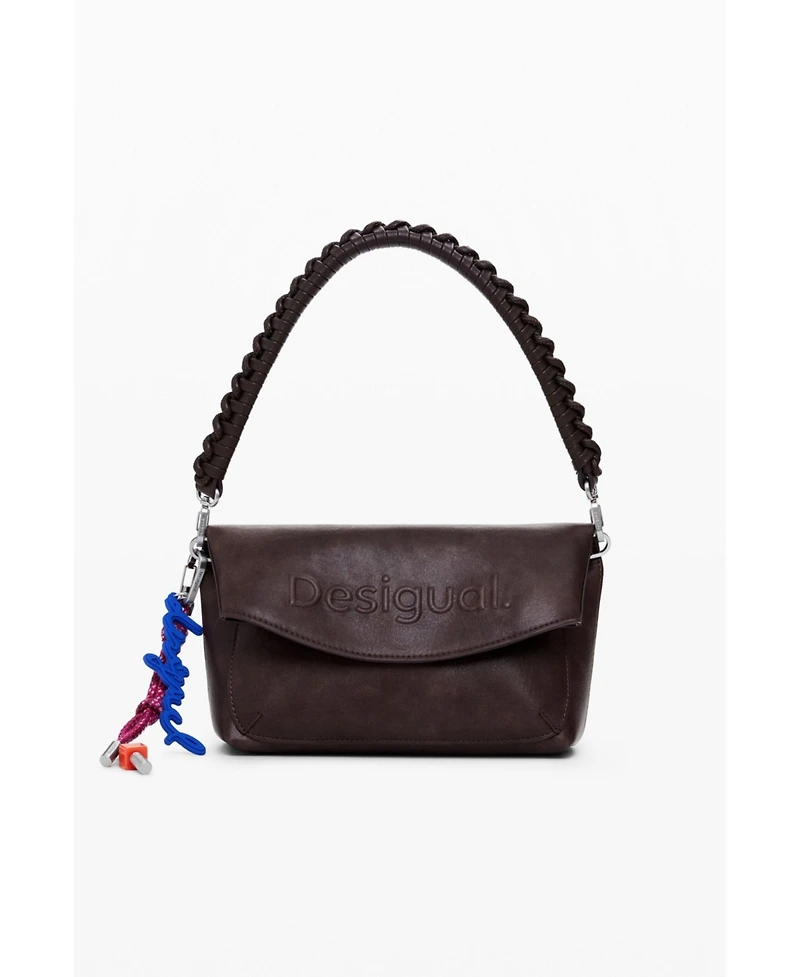 Desigual Women's Medium faux suede bag with 3D logo