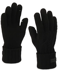Hunter Cuffed Cable-Knit Gloves